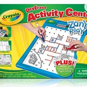 Crayola Zany Play Dry Erase White Board Activity Set New